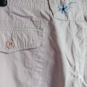 Dusty pink cargo pants